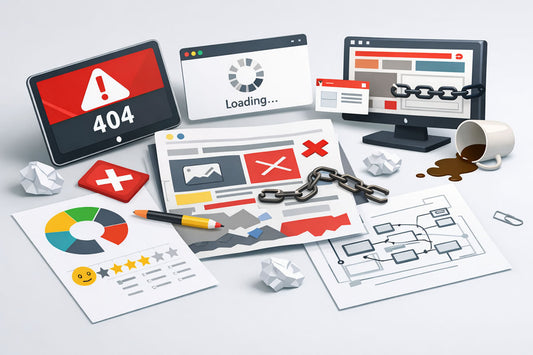 Errores de diseño web que hacen perder clientes y cómo solucionarlos